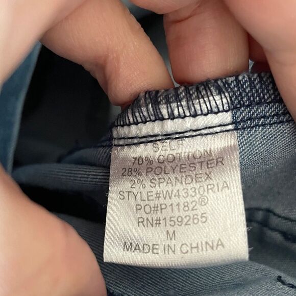 Women's Stylish Denim Cowgirl Jumpsuit - WISTERIA LANE Medium - Picture 7 of 8